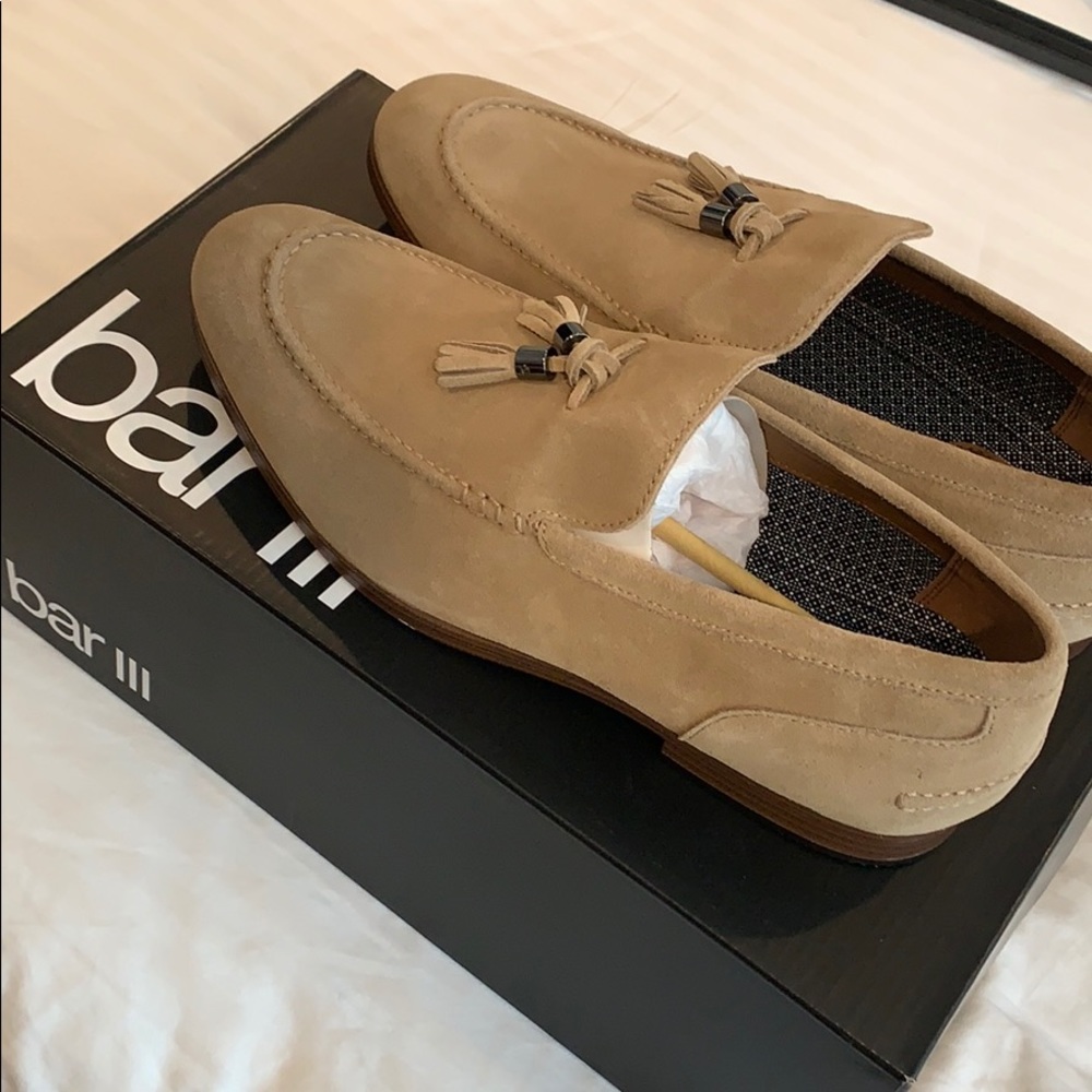 Men’s Tan Suede Loafers size 10